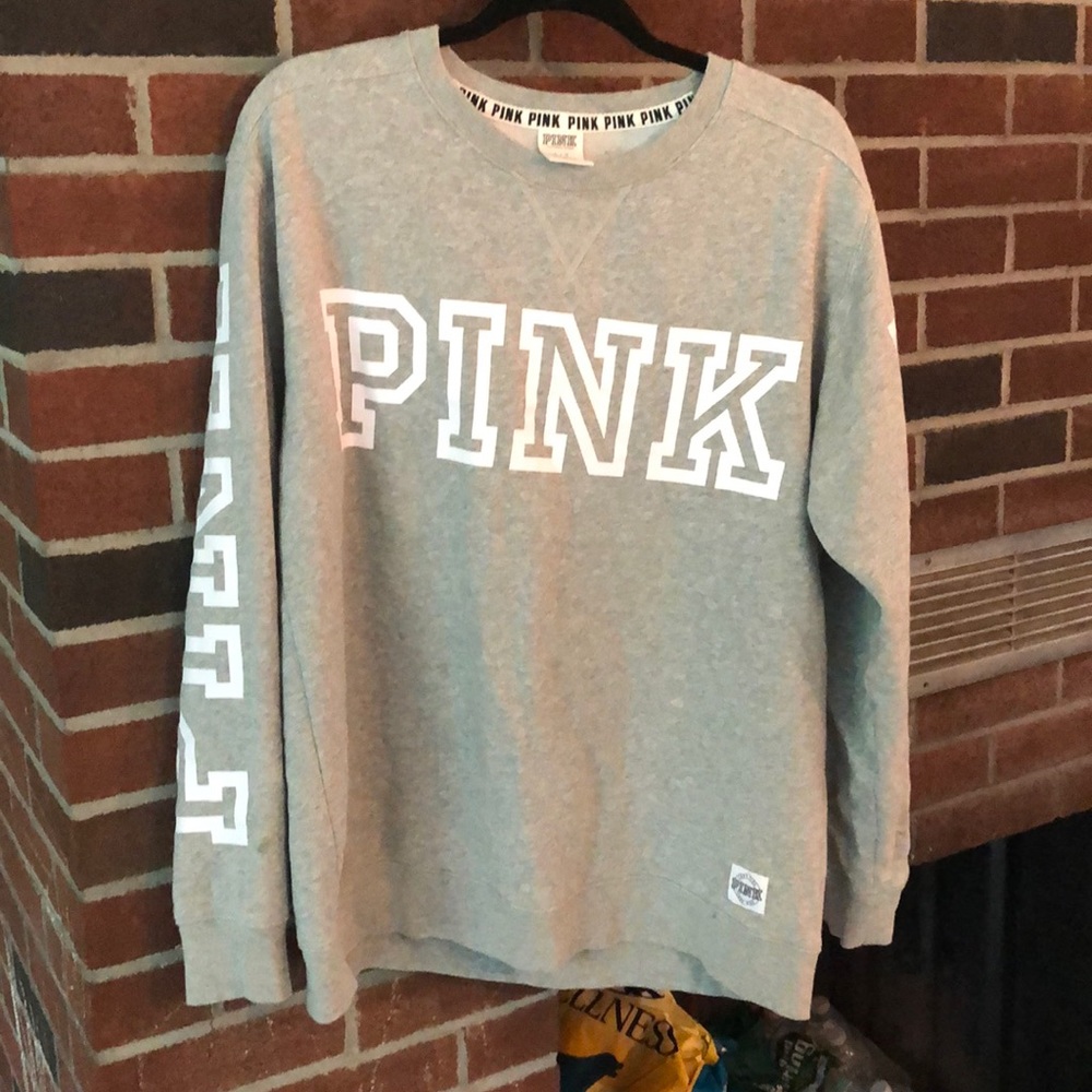 PINK crew neck sweatshirt